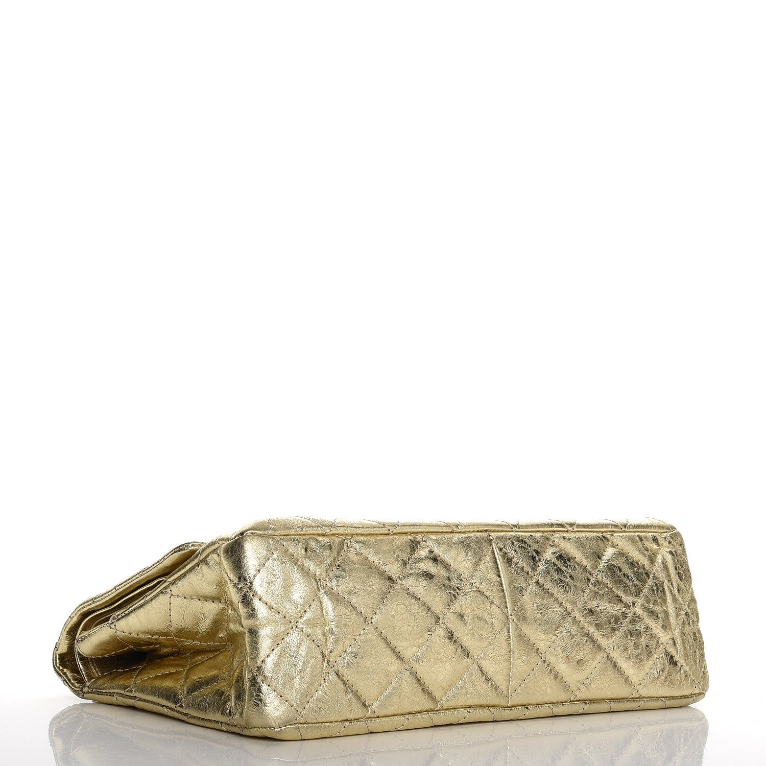 Chanel Metallic Aged Calfskin Quilted 2.55 Reissue 227 Flap Gold 4 of 9