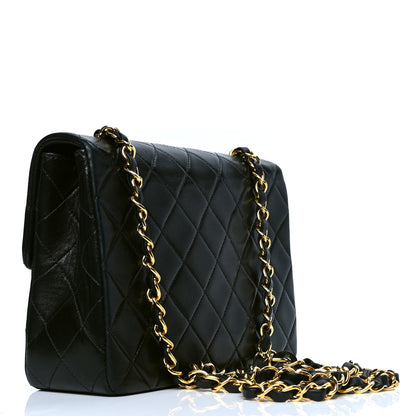 Chanel Lambskin Quilted Small Single Flap Bag Black 2 of 4