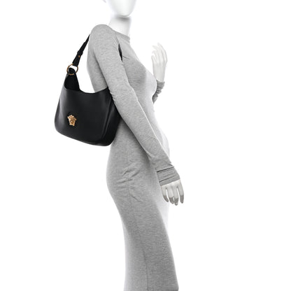 Versace Calfskin La Medusa Medium Hobo Crossbody Black 2 of 9