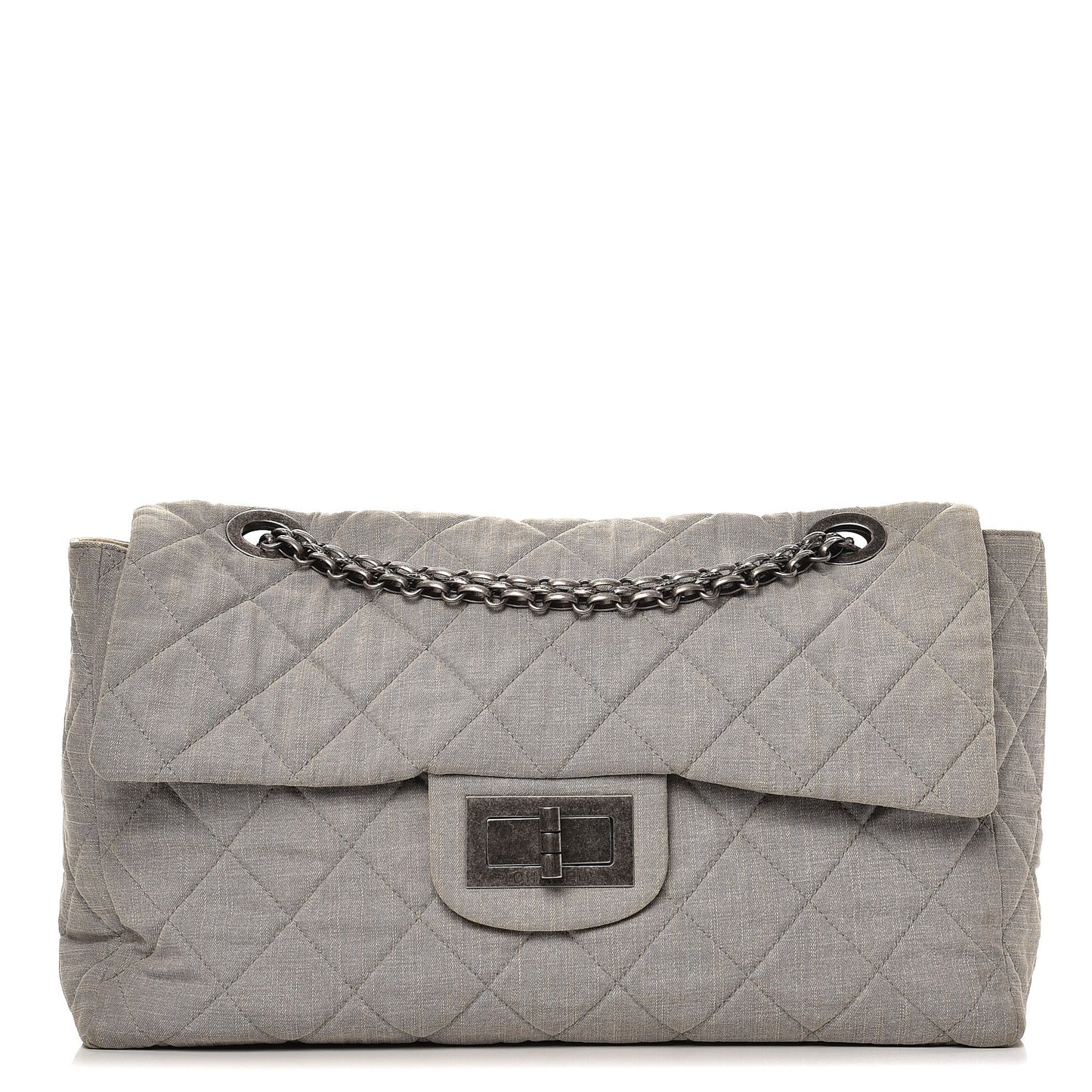 Canvas Quilted XXL Reissue Flap Grey