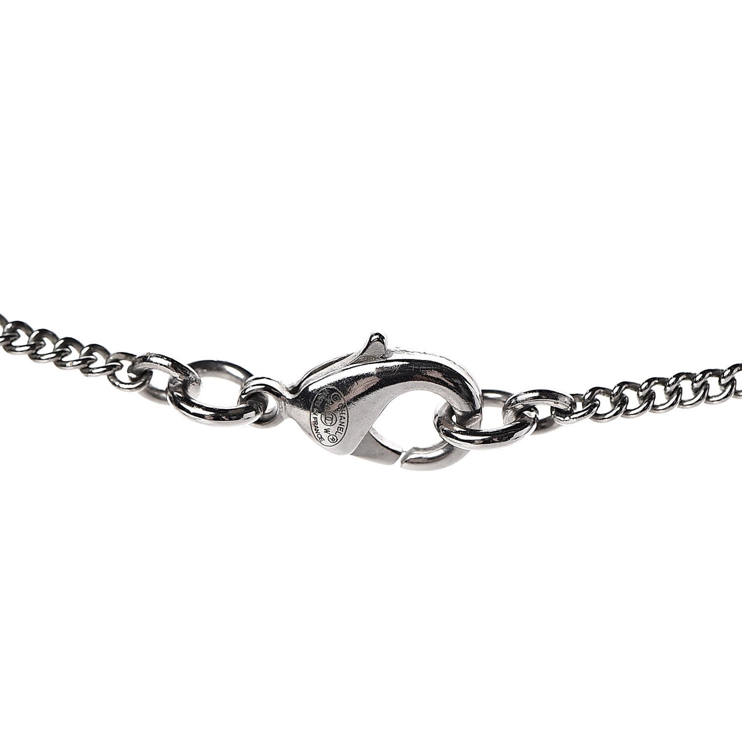 Crystal Timeless CC Necklace Silver