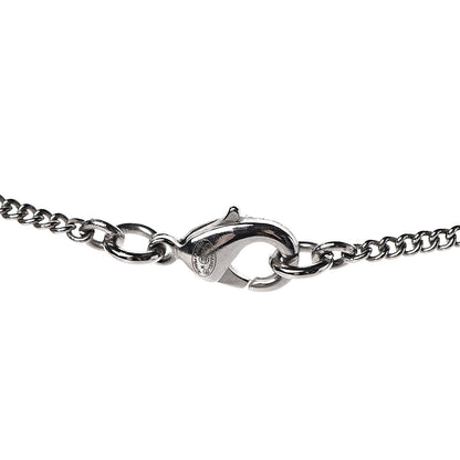 Chanel Crystal Timeless CC Necklace Silver 5 of 6