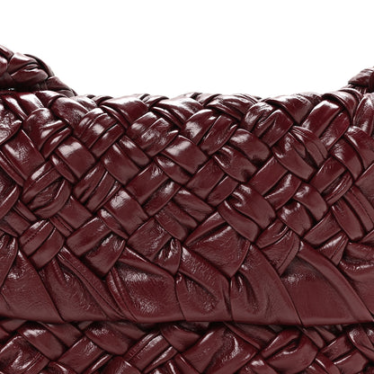 Bottega Veneta Calfskin Foulard Intreccio Kalimero Citta Shoulder Bag Barolo Barolo 9 of 11