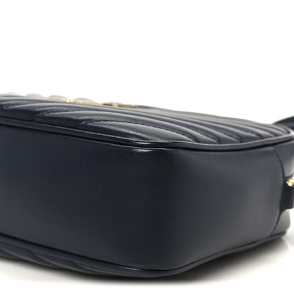 Saint Laurent Calfskin Matelasse Monogram Lou Camera Bag Deep Marine 10 of 10