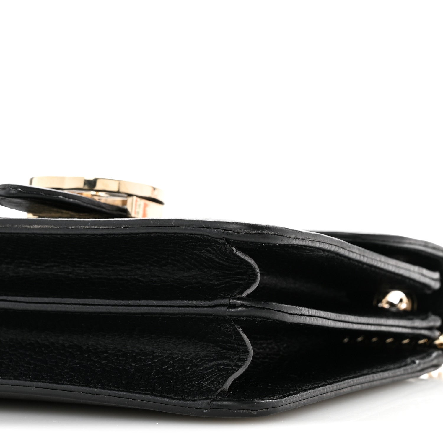 Gucci Dollar Calfskin Small Interlocking G Shoulder Bag Black 10 of 17