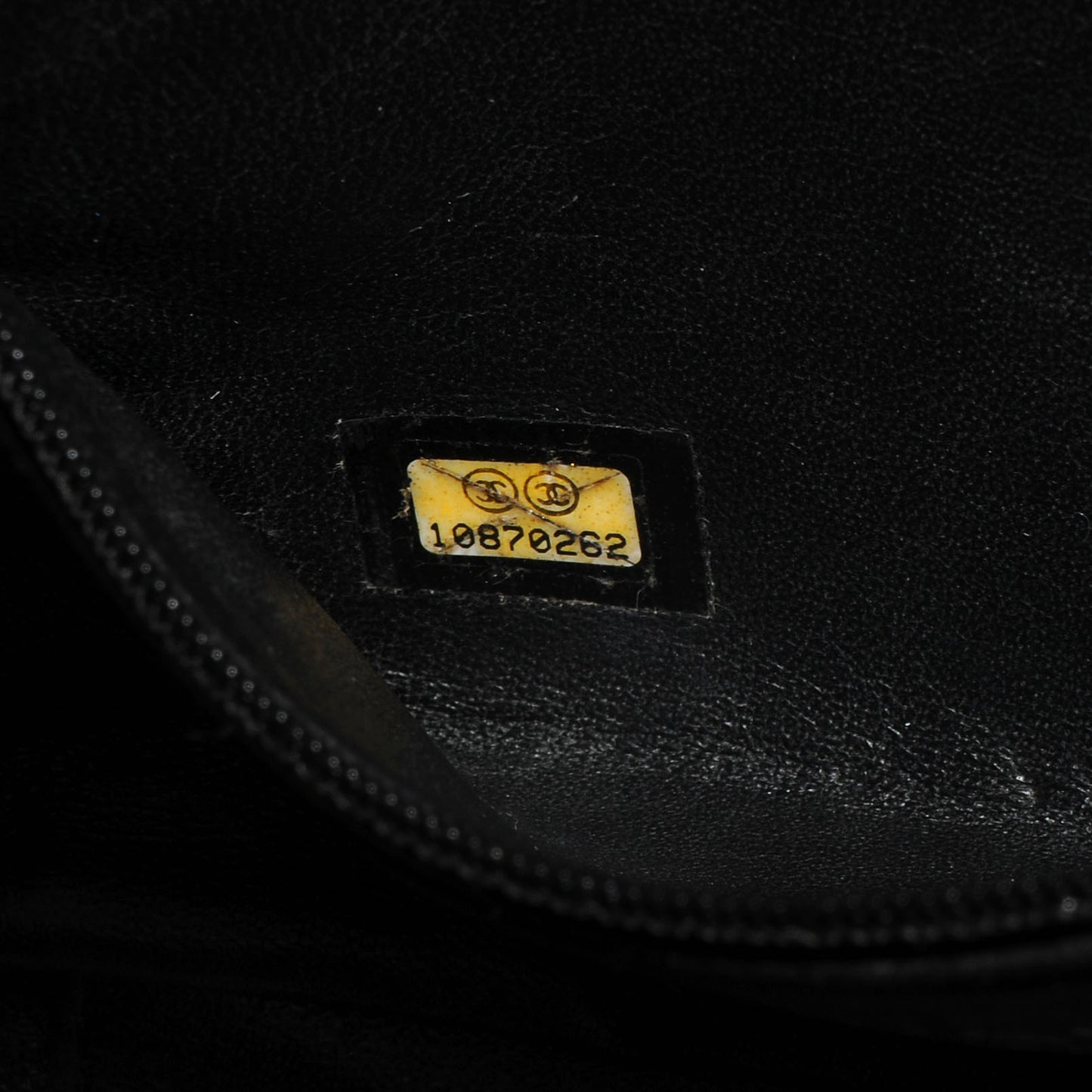 Deerskin Luxe Ligne Small Flap Bag Black