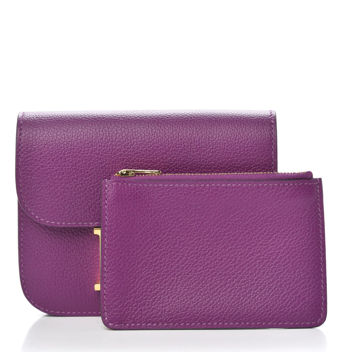 Hermes Evercolor Constance Slim Wallet Anemone 3 of 8