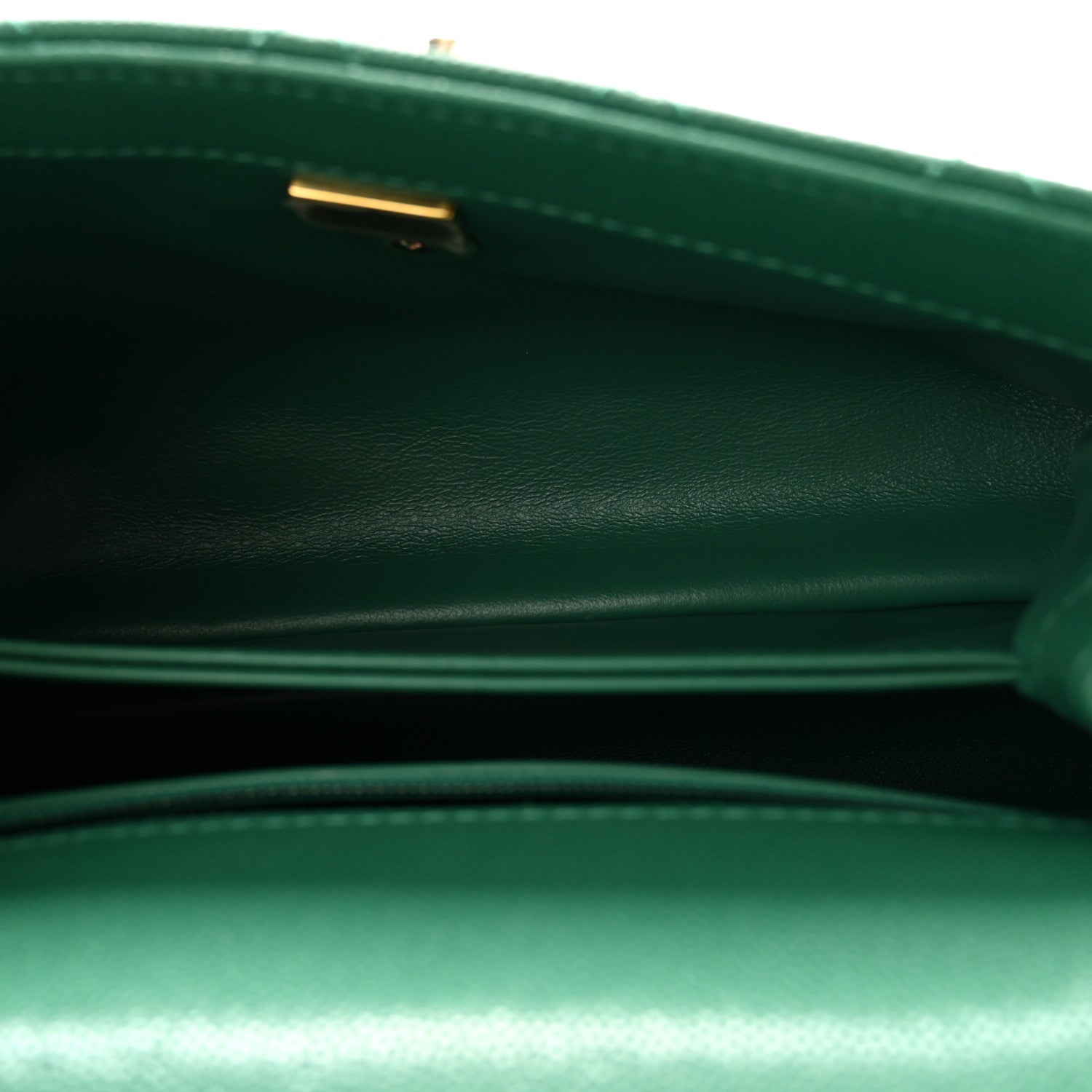 Chanel Caviar Quilted Mini Coco Handle Flap Green 5 of 10