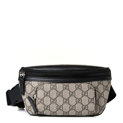 Gucci GG Supreme Monogram Belt Bag Black 1 of 6