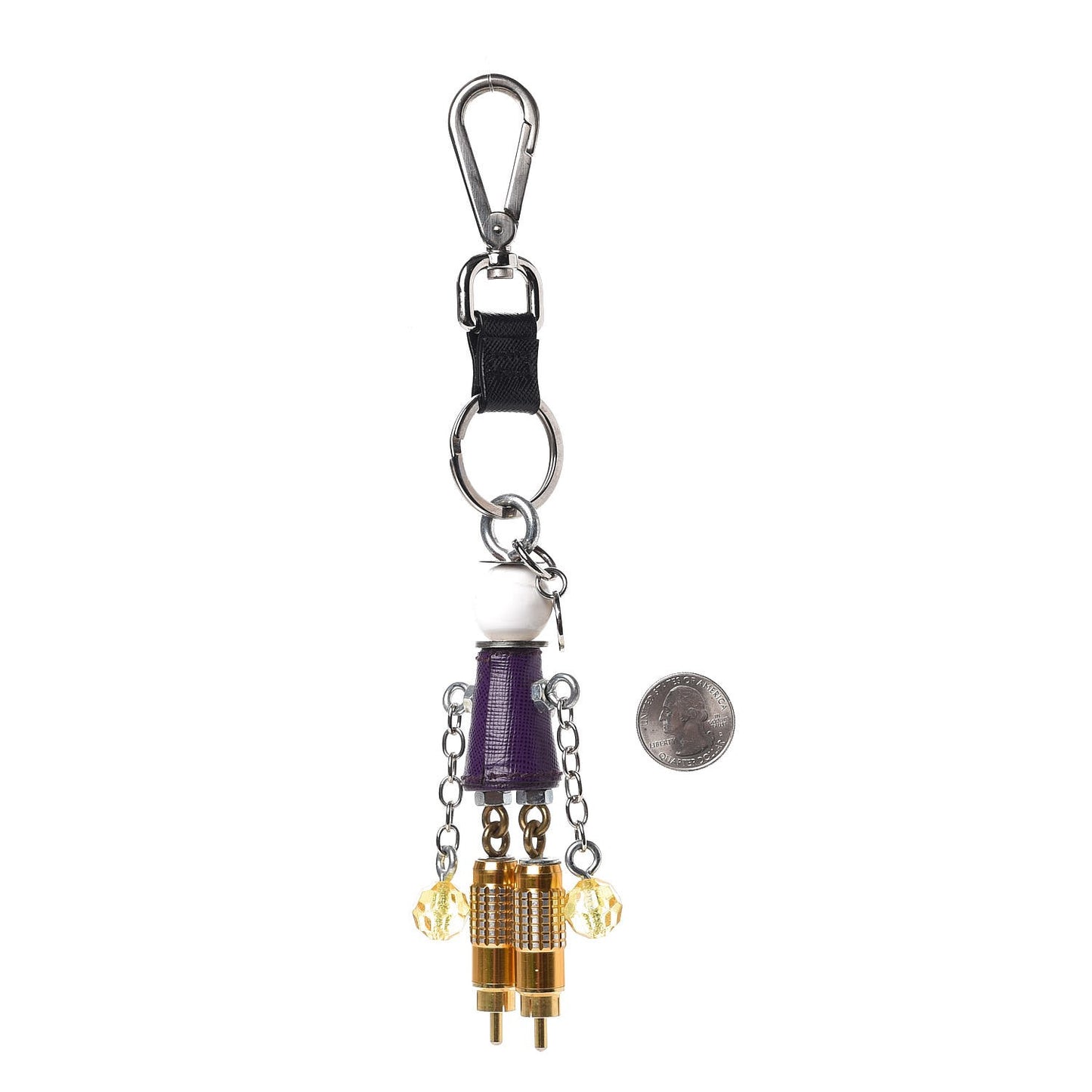 Robot Trick Keychain Purple