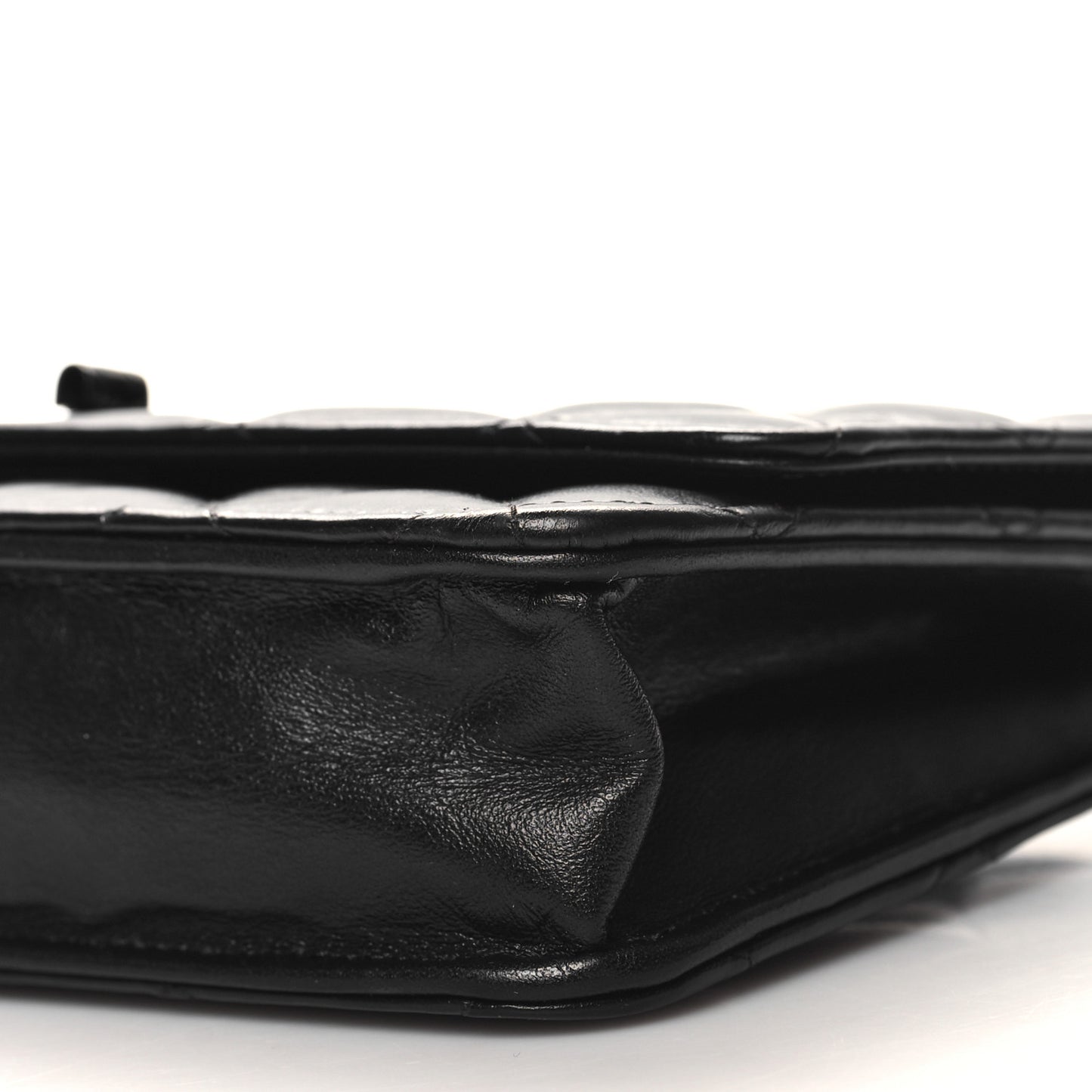 Aged Calfskin Quilted Reissue 2.55 Wallet On Chain WOC So Black