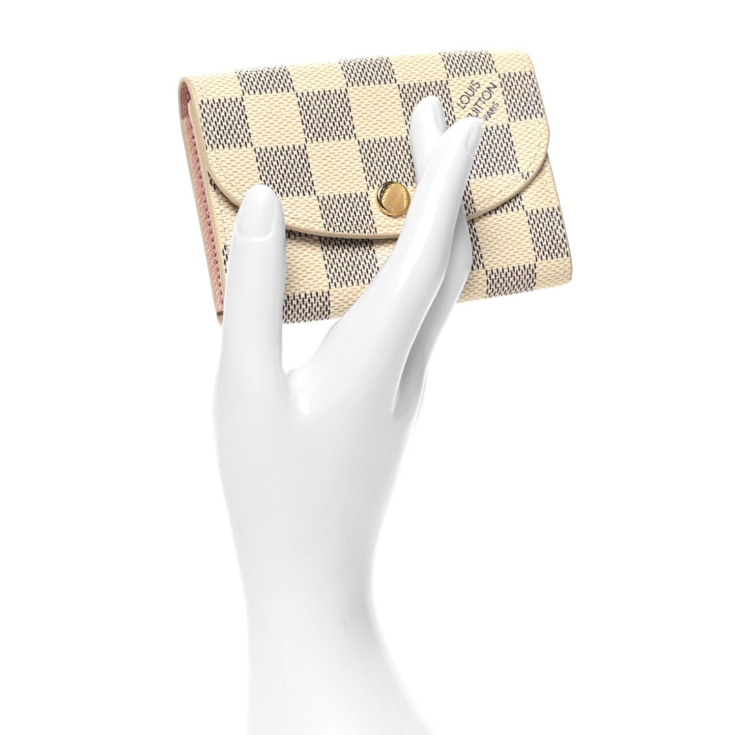 Damier Azur Rosalie Coin Purse Rose Ballerine