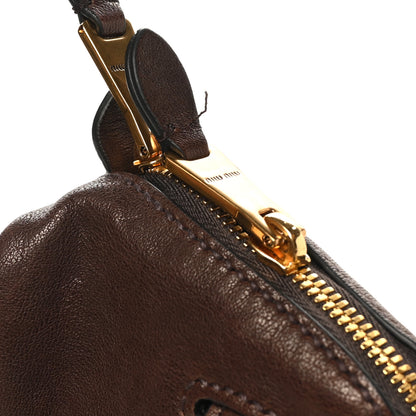Miu Miu Nappa Mini Aventure Bag Briarwood 10 of 10