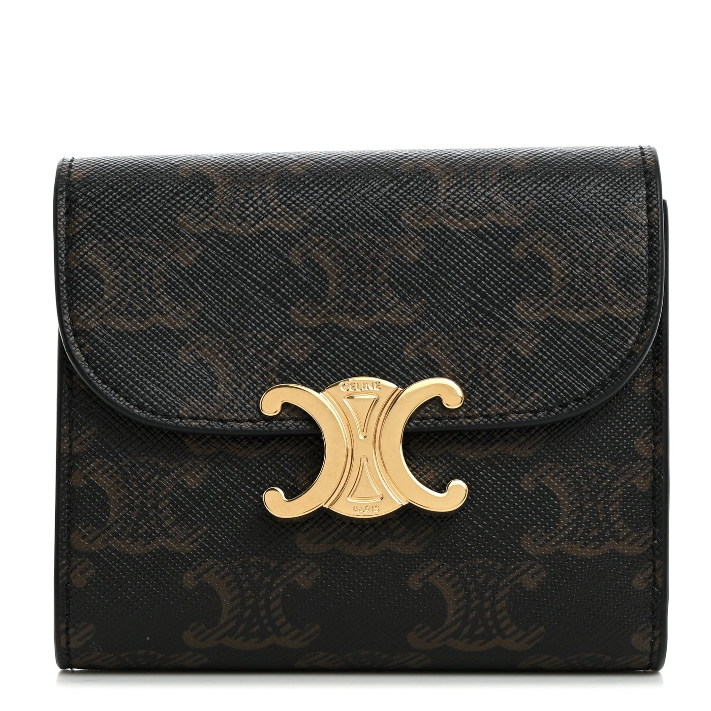Triomphe Canvas Small Triomphe Wallet Tan