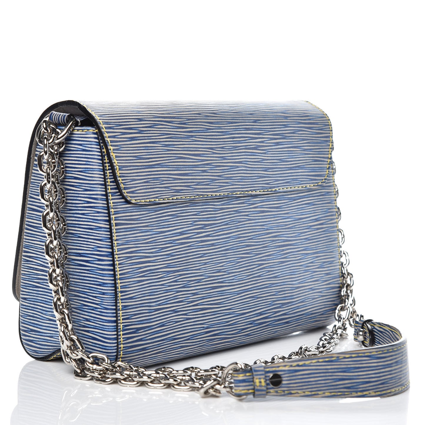 Epi Twist Shoulder Bag MM Denim Light