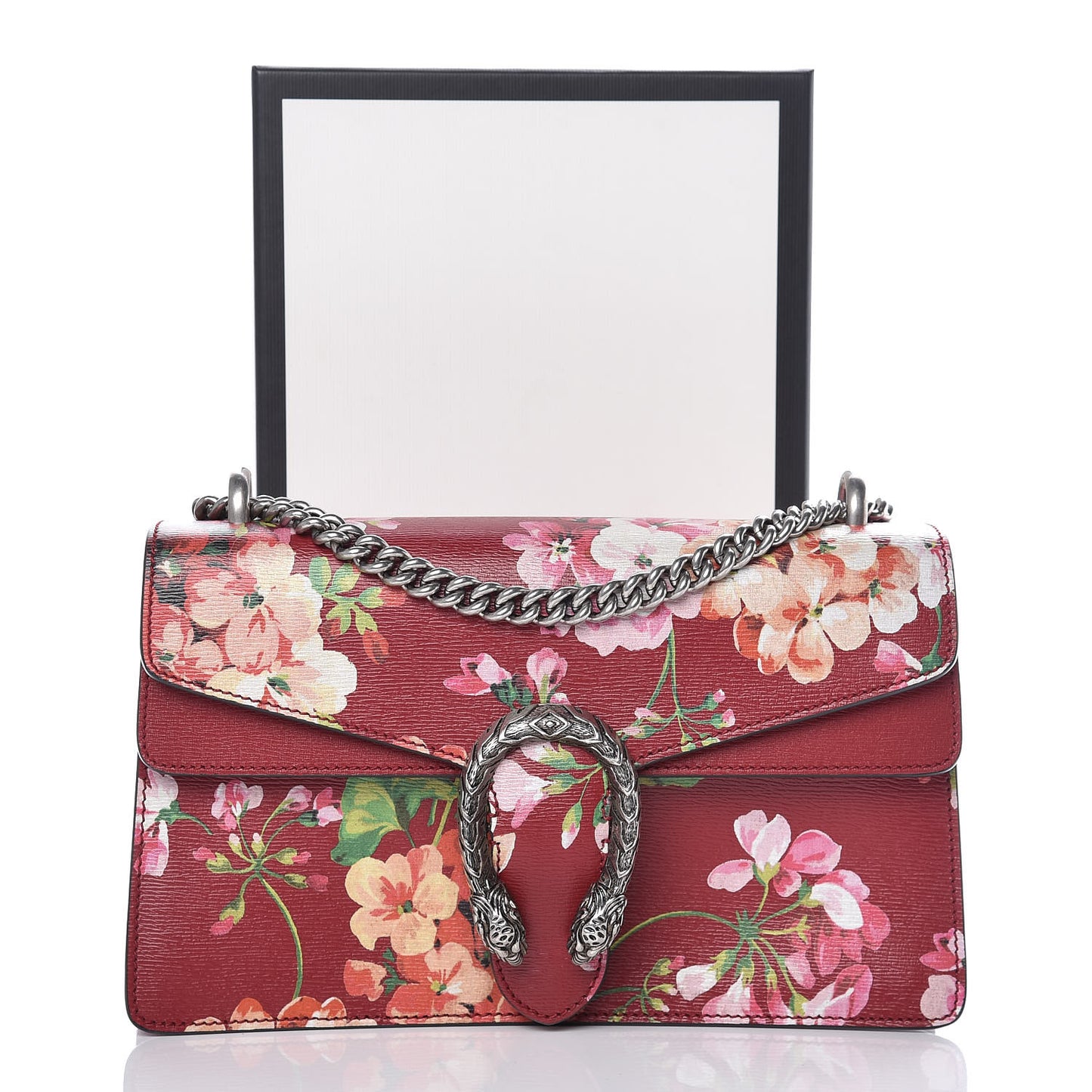 Calfskin Blooms Print Small Dionysus Shoulder Bag Romantic Cherry Multicolor