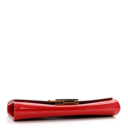 Louis Vuitton Patent Louise Clutch Cherry 4 of 10