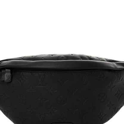 Louis Vuitton Calfskin Monogram Shadow Discovery Bumbag Black 7 of 9