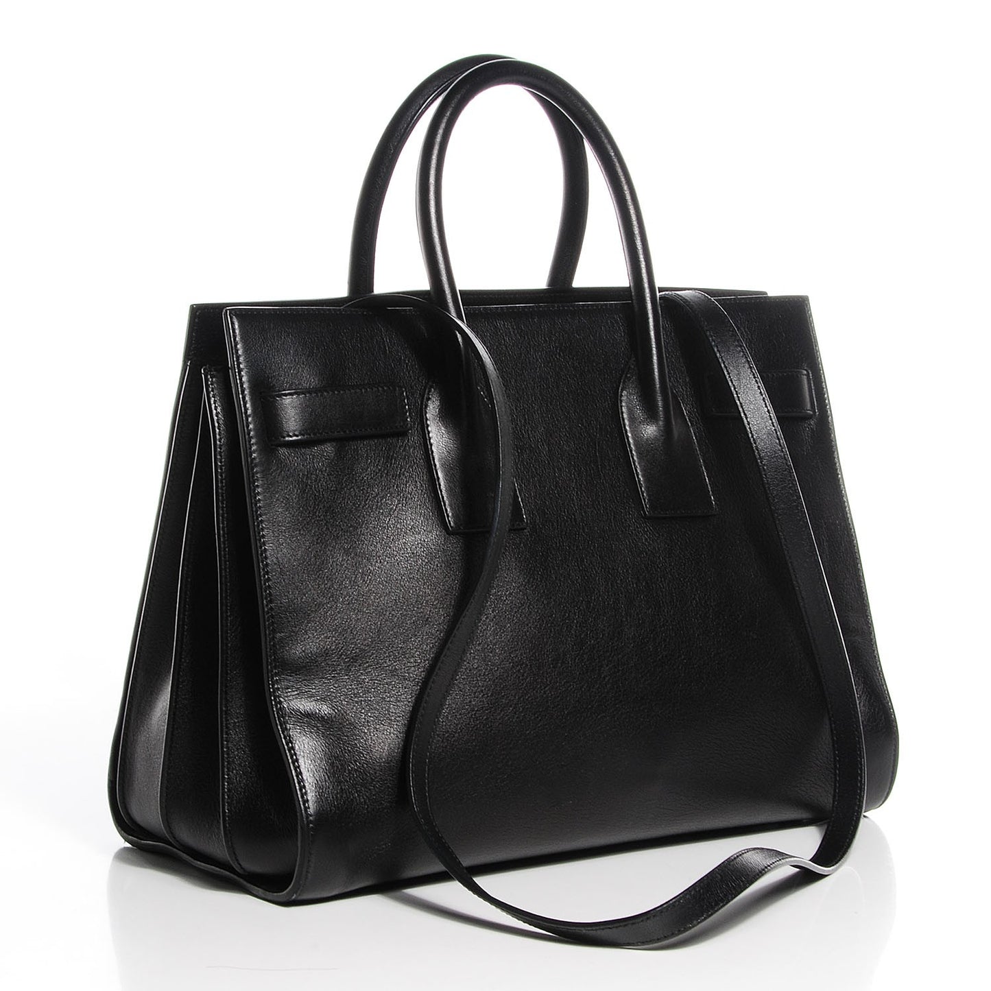 Calfskin Small Sac De Jour Black