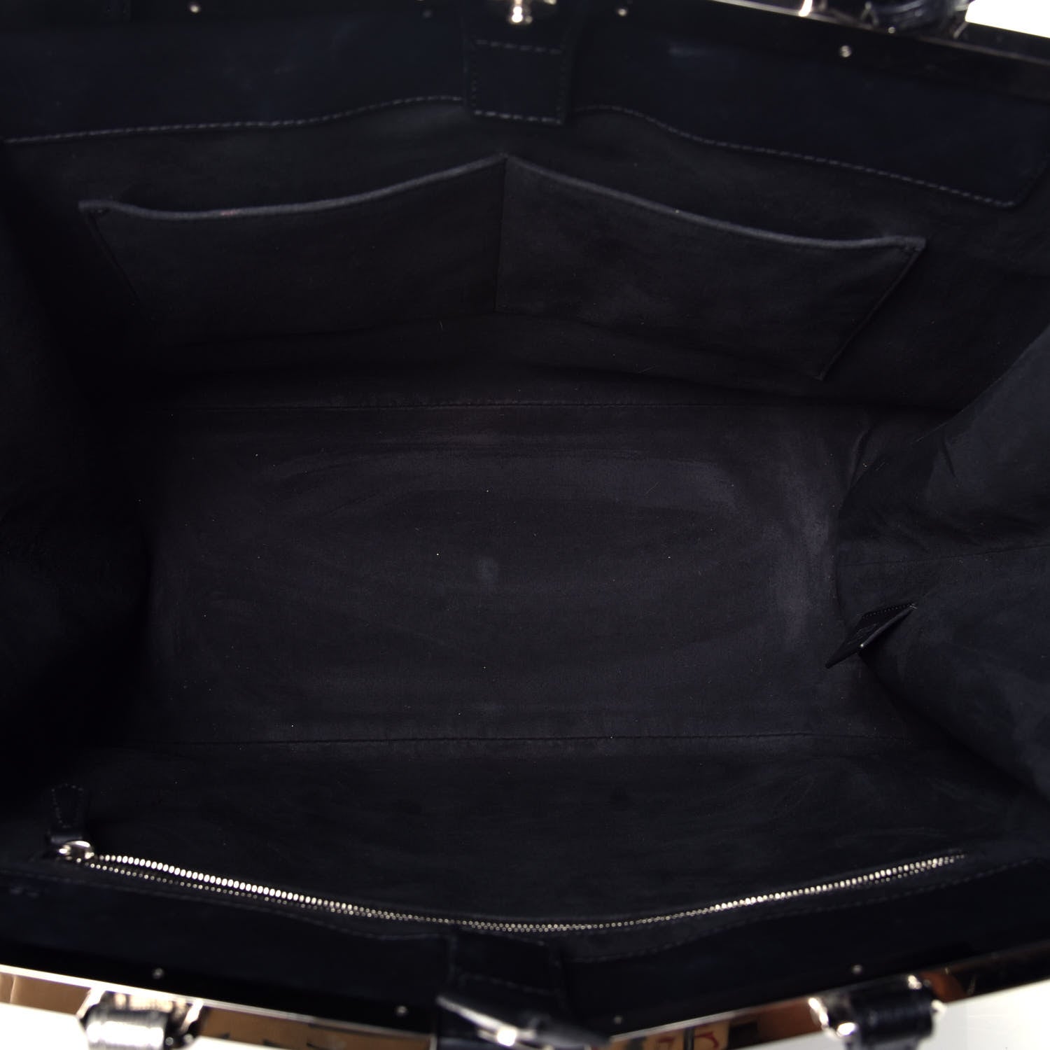 Fendi Vitello Elite Bi Color 3Jours Tote Argento Black 5 of 8