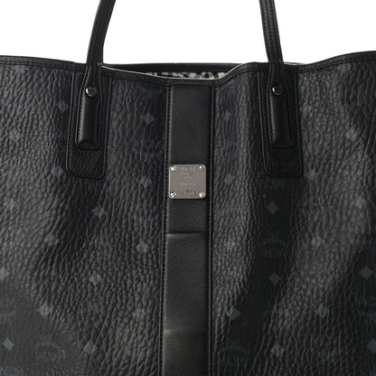 MCM Visetos Large Liz Reversible Shopper Tote Black 6 of 24