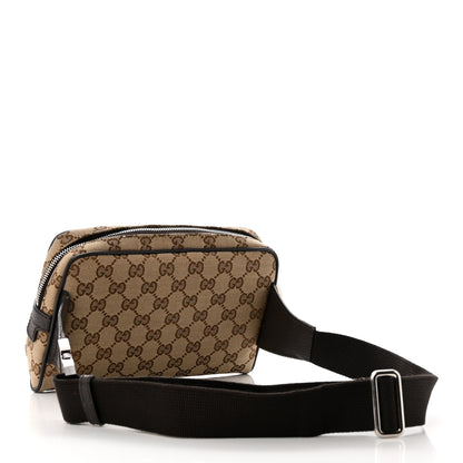 Gucci Monogram Dollar Calfskin Belt Bag Beige Ebony Testa di Moro Marrone Scuro 3 of 10