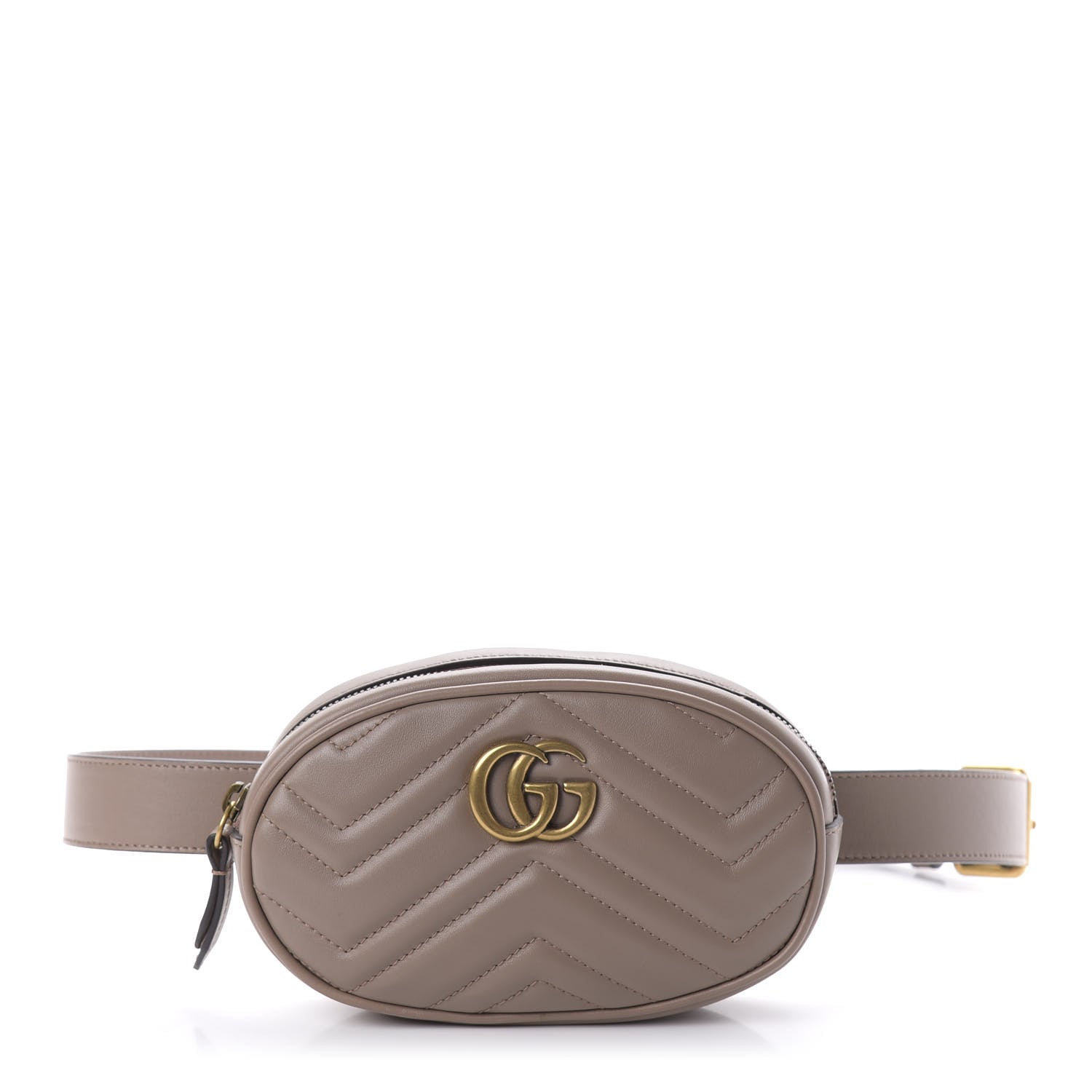 Gucci Calfskin Matelasse GG Marmont Belt Bag 95 38 Porcelain Rose 1 of 10