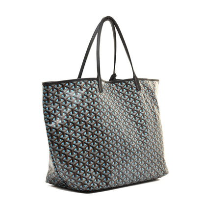 Goyard Goyardine Saint Louis Claire Voie GM Black Blue 3 of 8