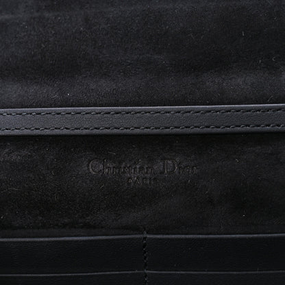 Christian Dior Ultra Matte Calfskin Diorama Wallet on Chain Pouch Black 6 of 12