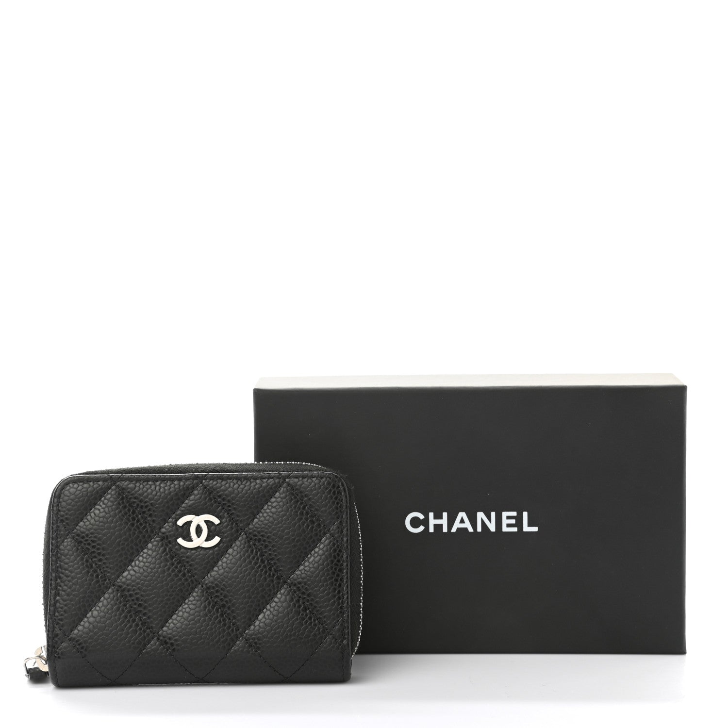 Chanel Caviar Quilted Classic Zipped Coin Purse Black 8 of 8