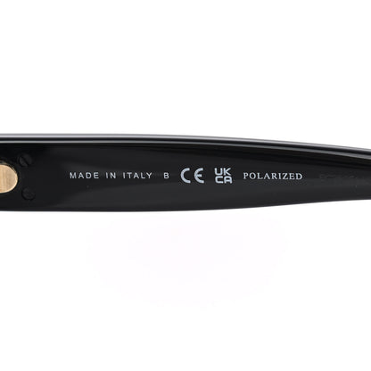 Chanel Acetate Strass Polarized Pilot Sunglasses 5467-B Black 6 of 8
