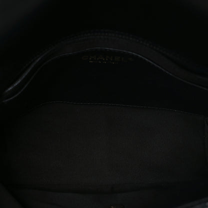 Chanel Lambskin Quilted Enamel CC Chain Frame Flap Black 5 of 10