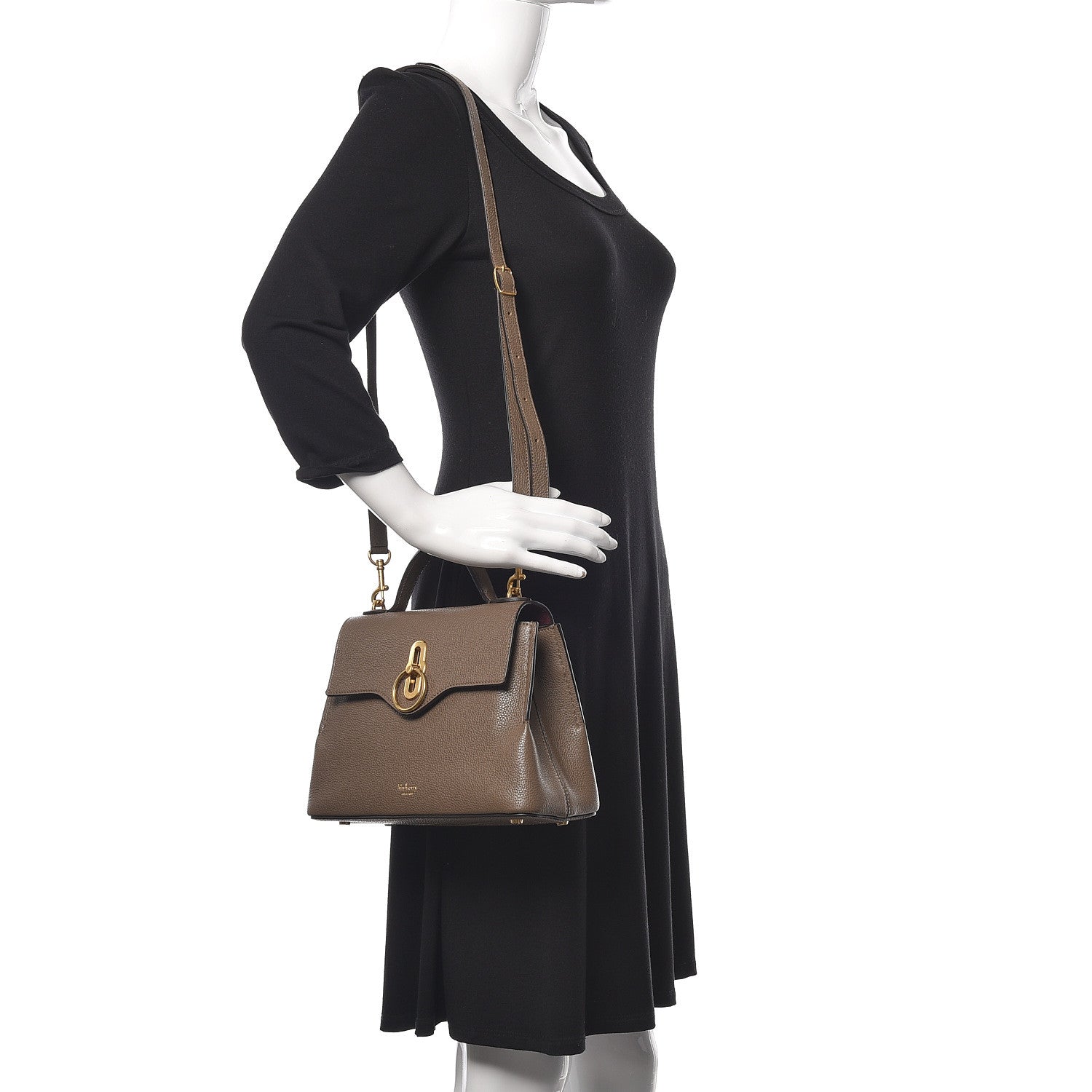 Mulberry Small Classic Grain Calfskin Mini Seaton Clay 2 of 11