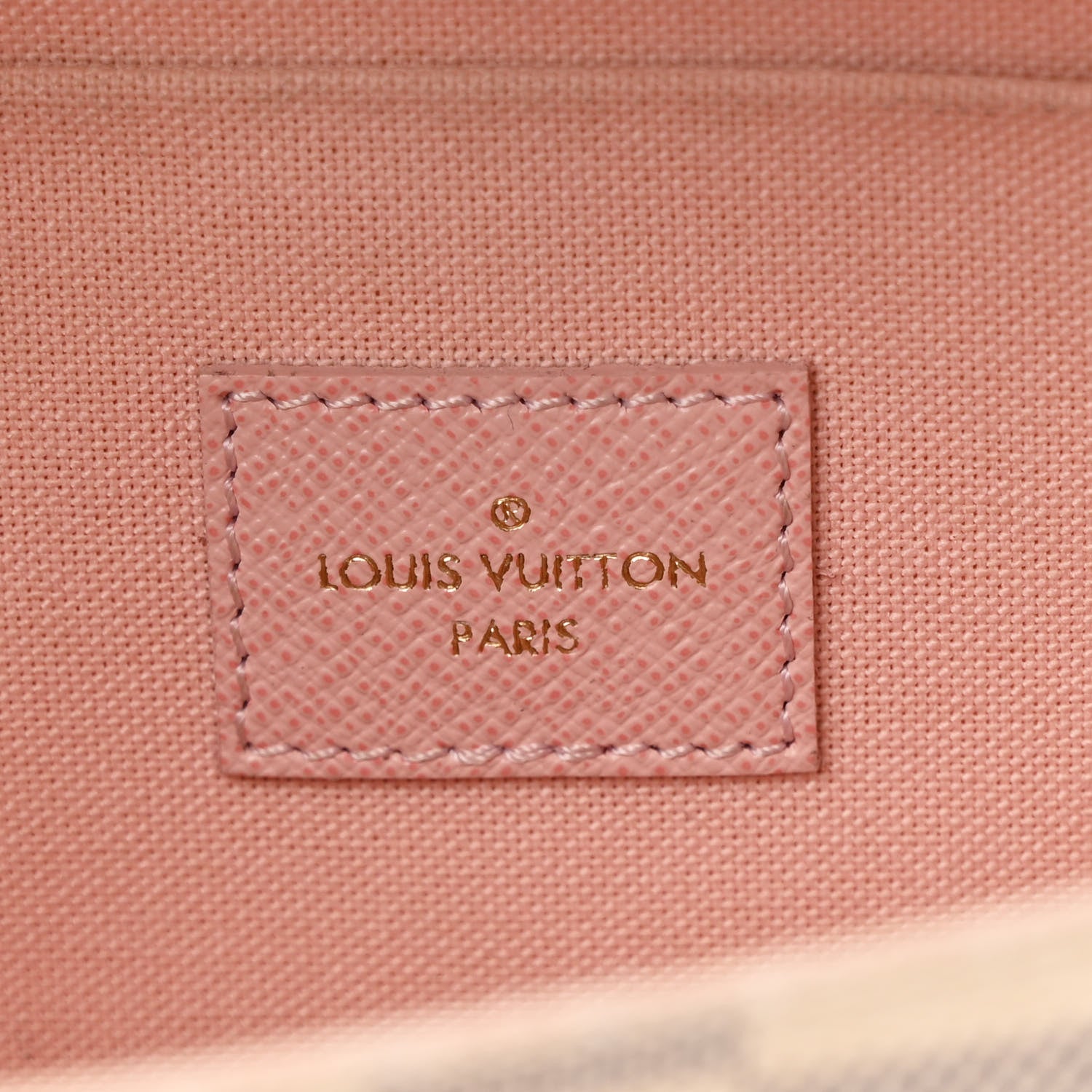 Louis Vuitton Damier Azur Pochette Felicie Chain Wallet Rose Ballerine 9 of 15