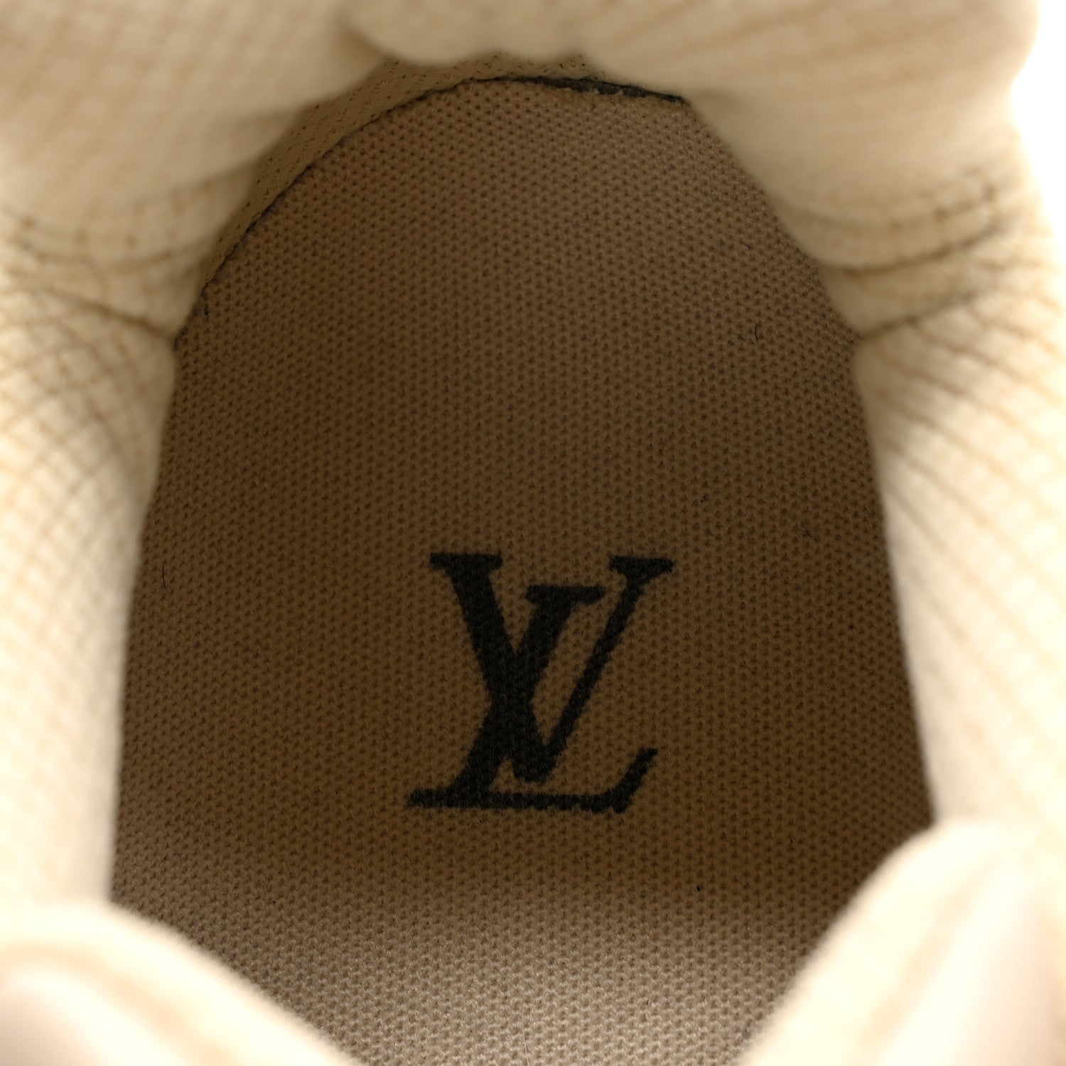 Louis Vuitton Metallic Canvas Mesh Mens LV Runner Tatic Sneakers 9 Beige 11 of 15