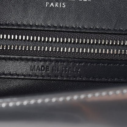 Christian Dior Metallic Patent Micro-Cannage Medium Diorama Flap Bag Silver 7 of 10