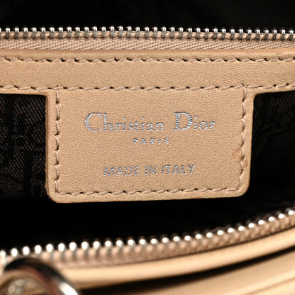 Christian Dior Lambskin Cannage Large Lady Dior Beige 6 of 17