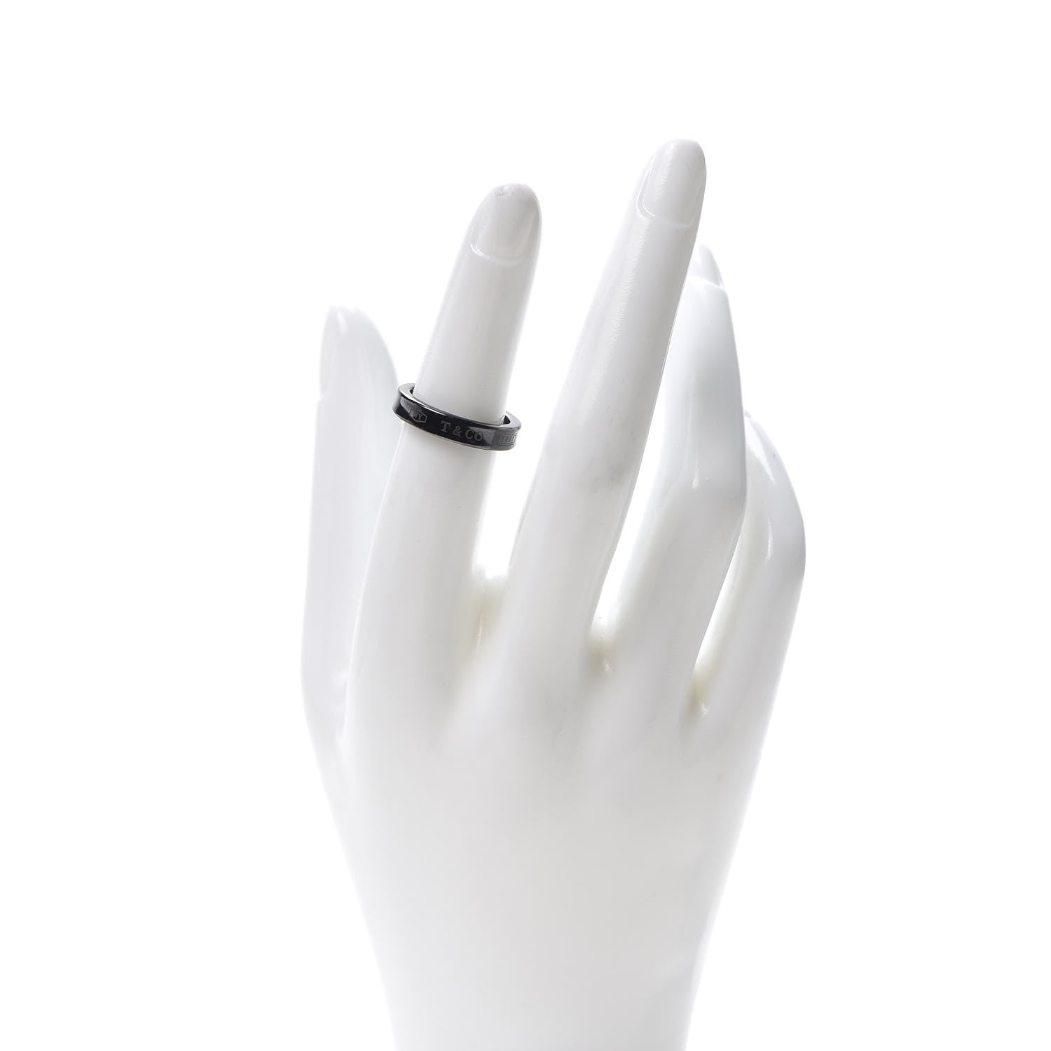 Tiffany Titanium 4mm Narrow 1837 Ring 50 5.25 2 of 5