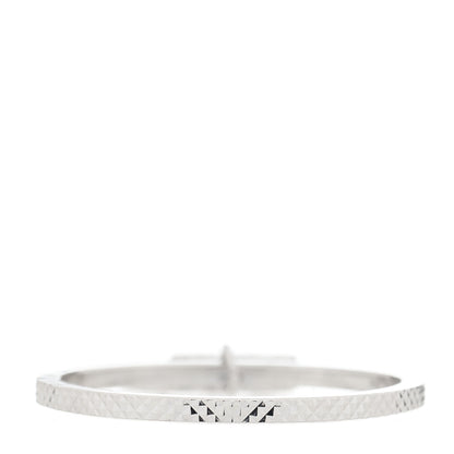 Gucci 18K White Gold Diamond Running G Charm Ring 55 7.25 3 of 6