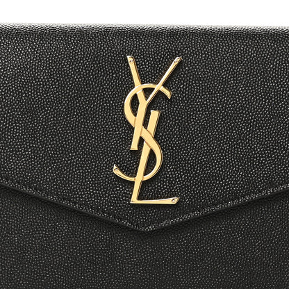 Saint Laurent Grain De Poudre Uptown Pouch Black 14 of 16