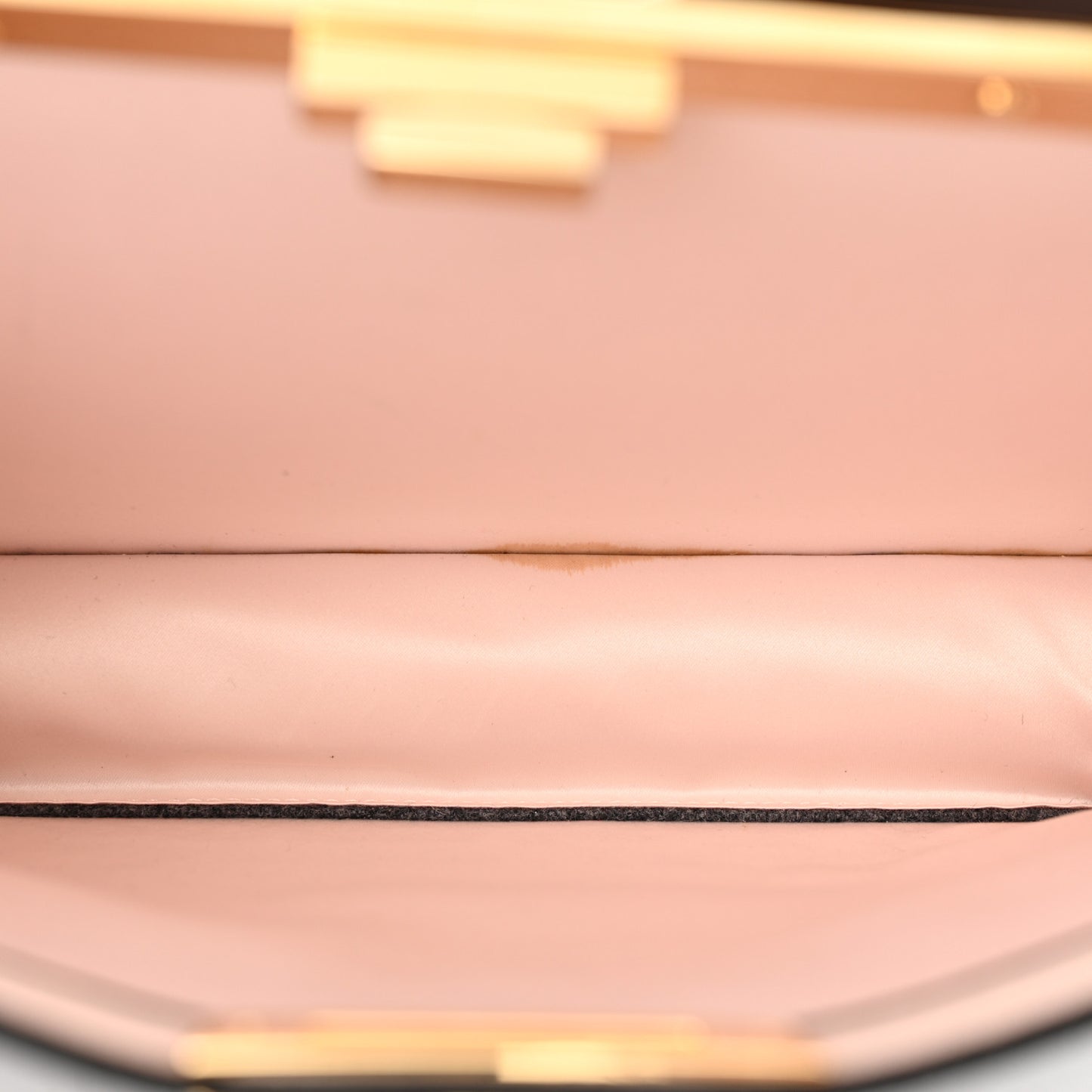 Melange Flannel Satin Threaded Edge Medium Peekaboo I SEE U Satchel Grigio Bois de Rose