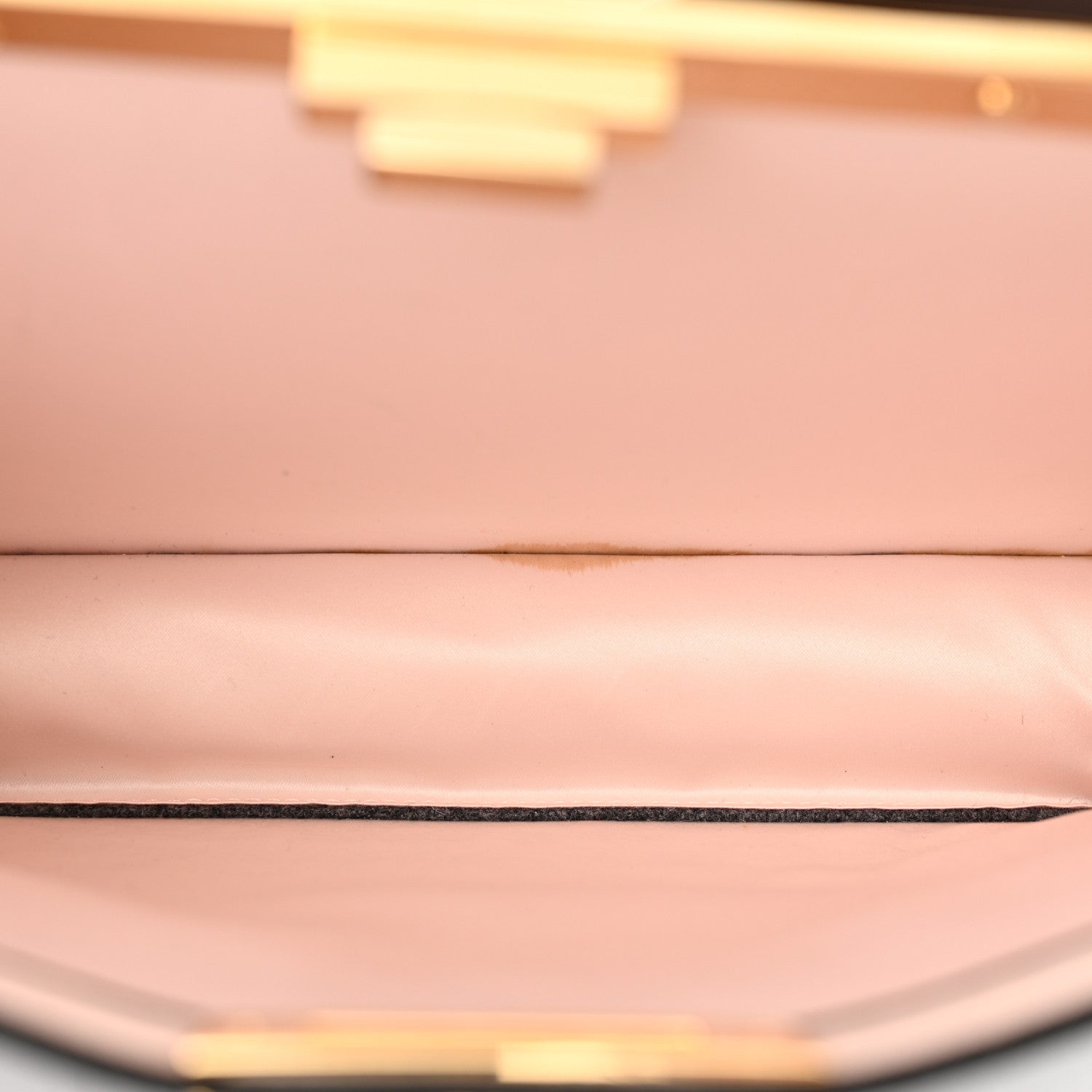 Fendi Melange Flannel Satin Threaded Edge Medium Peekaboo I SEE U Satchel Grigio Bois de Rose 13 of 18