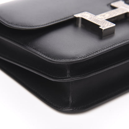 Hermes Veau Monsieur Lizard Constance 18 Black Ombre 8 of 15