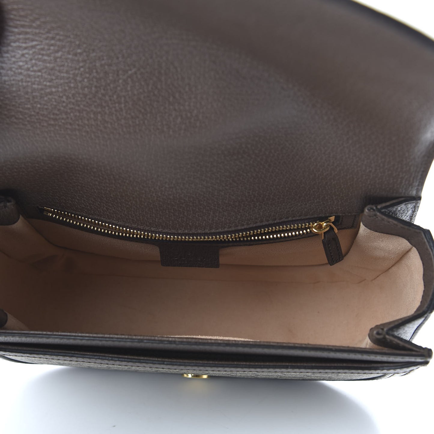 GG Supreme Monogram Web Small Ophidia Flap Messenger Bag Brown