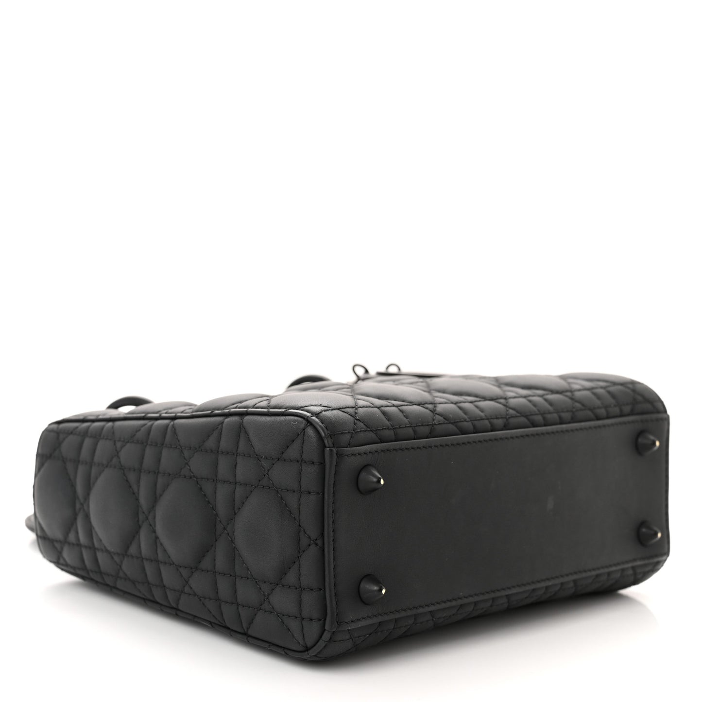 Ultra Matte Calfskin Cannage Small My ABCDior Lady Dior Black