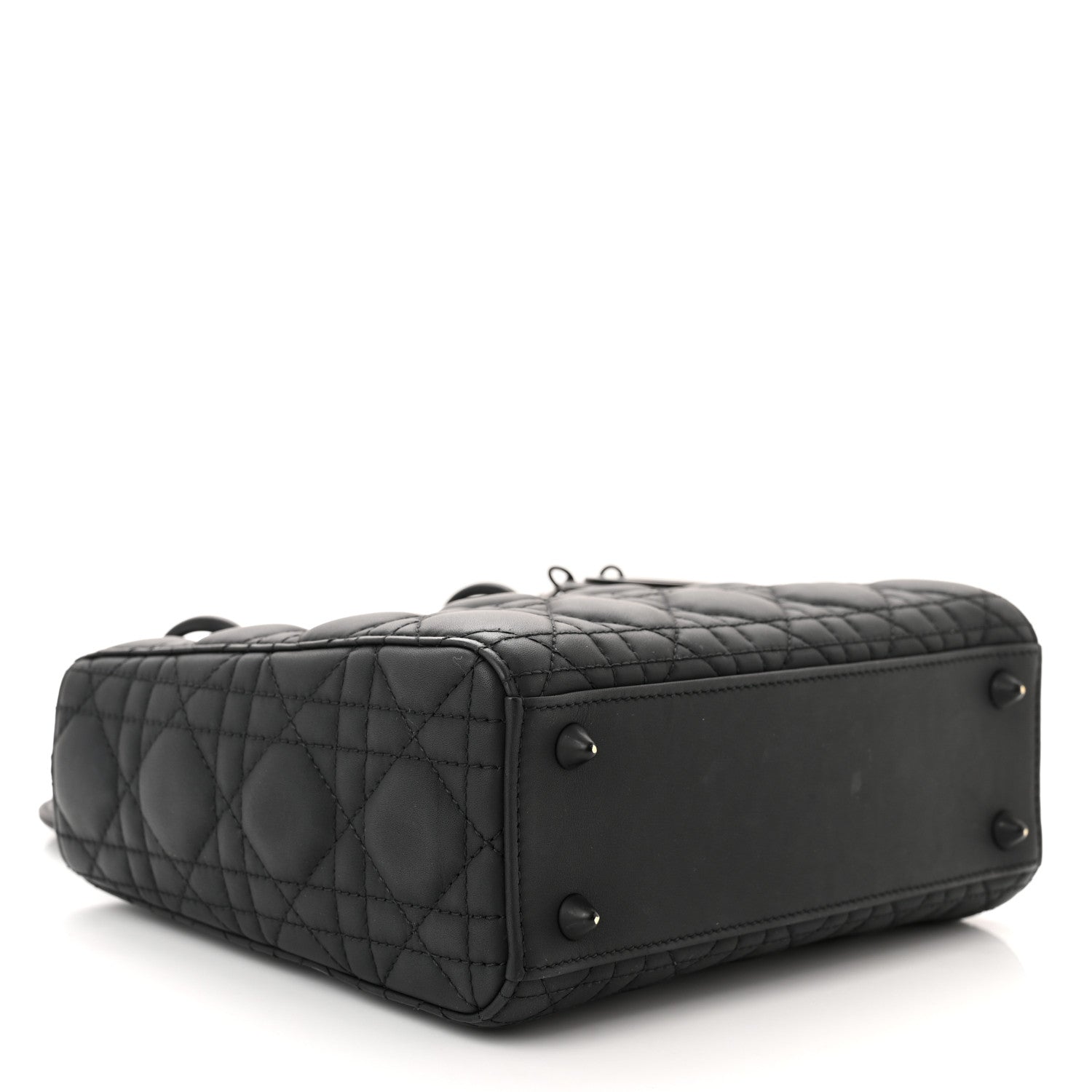 Christian Dior Ultra Matte Calfskin Cannage Small My ABCDior Lady Dior Black 4 of 17