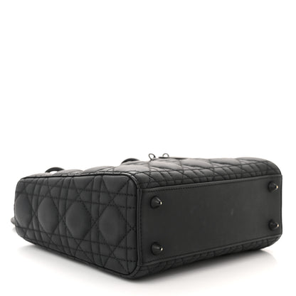 Christian Dior Ultra Matte Calfskin Cannage Small My ABCDior Lady Dior Black 4 of 17