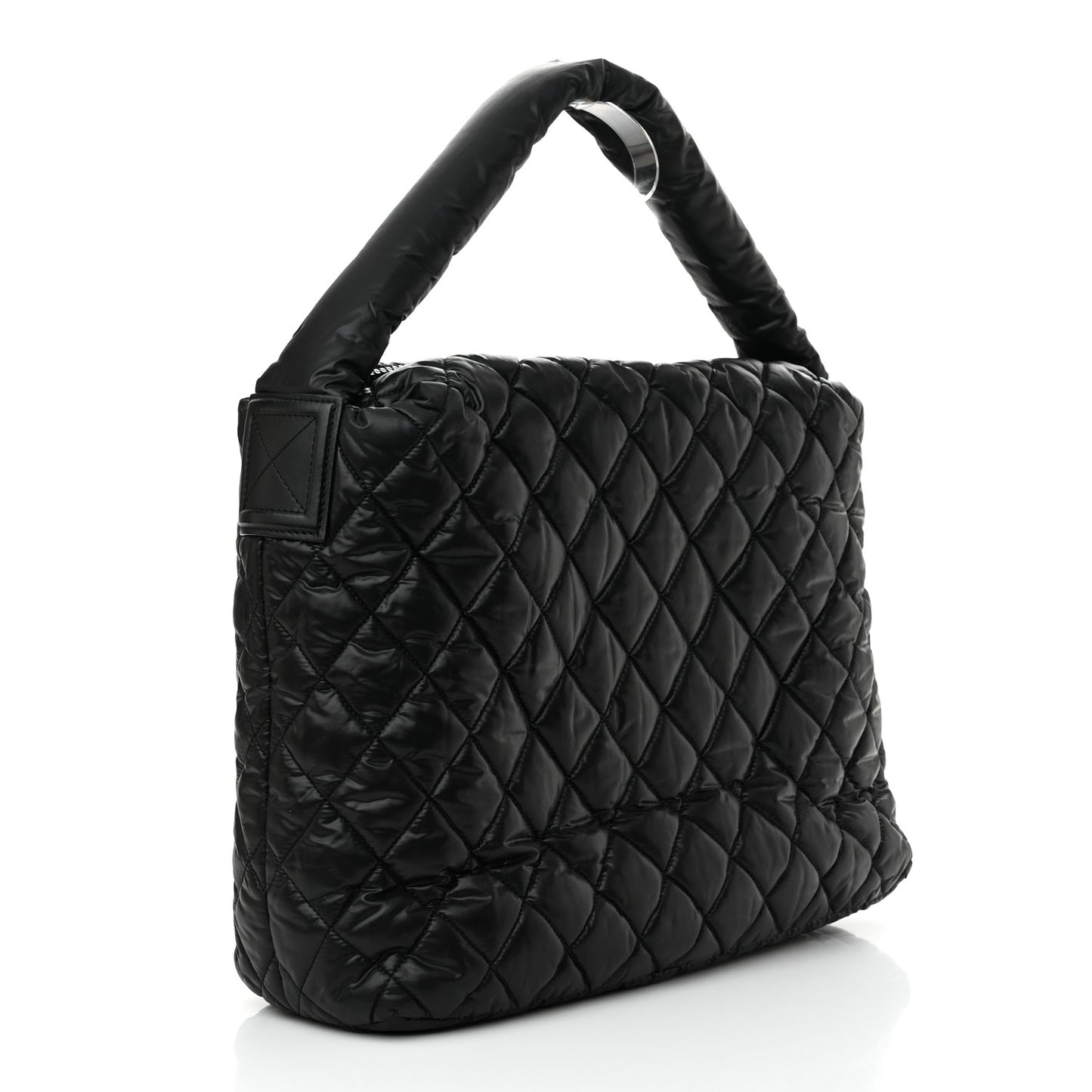 Nylon Quilted Coco Cocoon Hobo Black