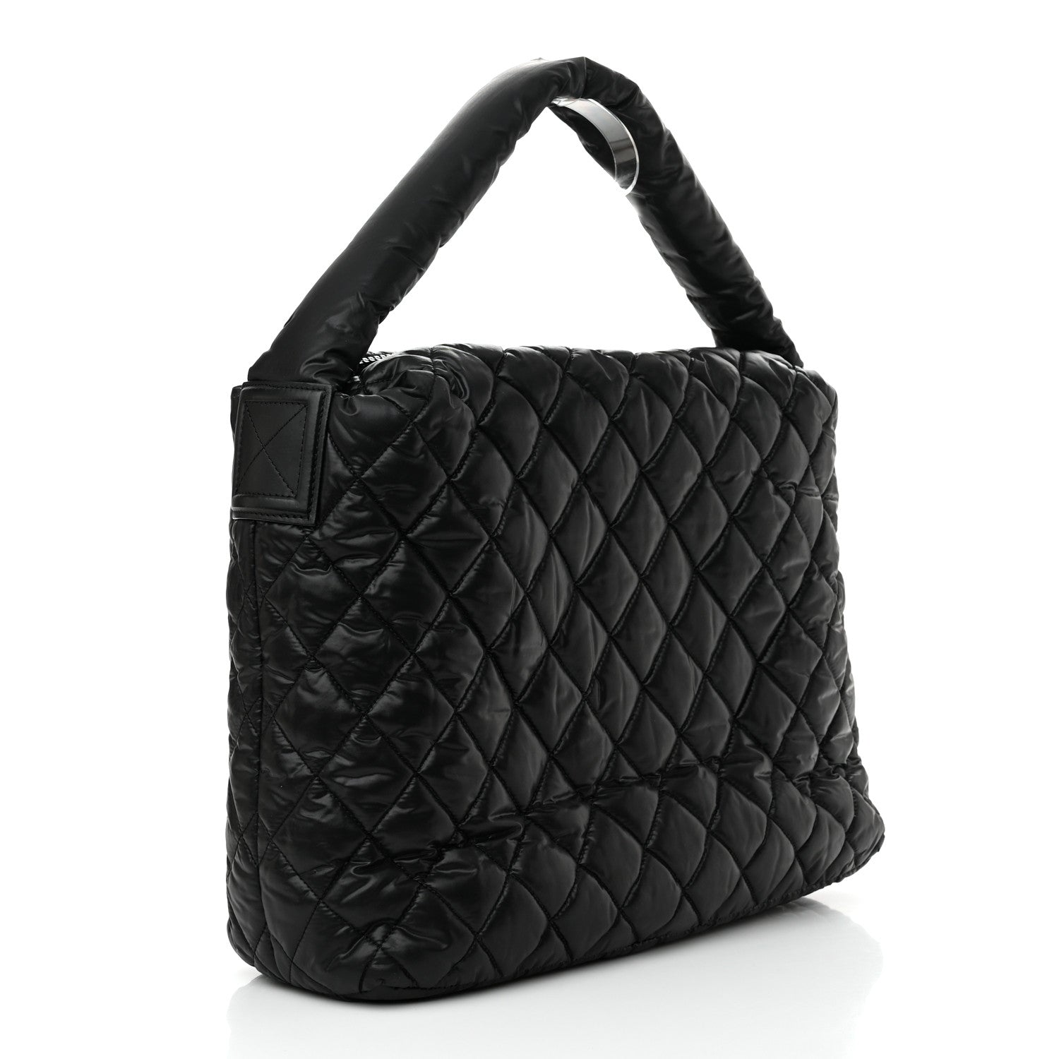 Chanel Nylon Quilted Coco Cocoon Hobo Black 3 of 12