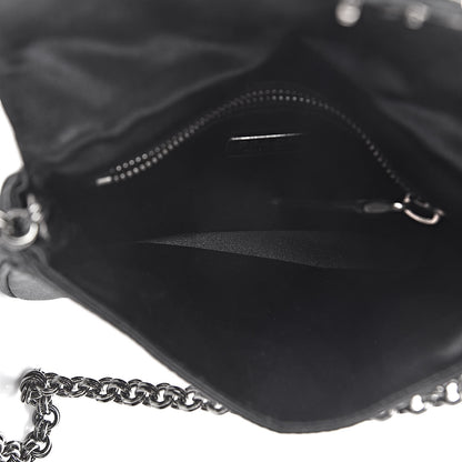 Prada Satin Crystal Clutch Black 5 of 12